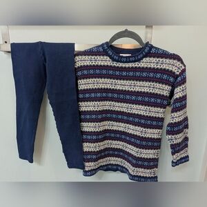 My Twin Girls Sweater & Leggings Outfit Size 7-8